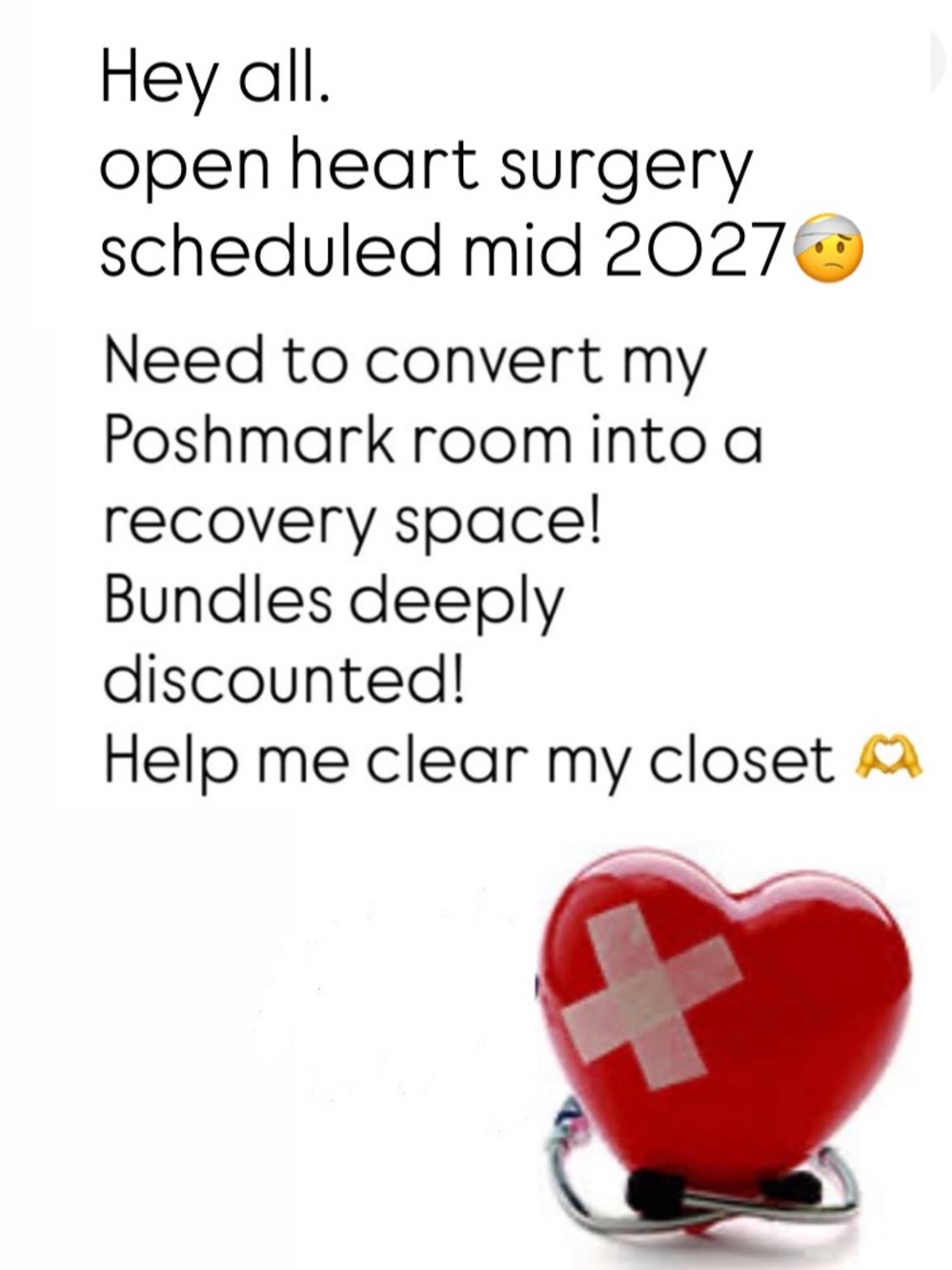 Life update - oof. Help me clear my closet by March 2027!